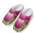 Pink Tulip Print Mesh Casual Shoes