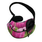 Pink Tulip Print Pet Sling Carrier