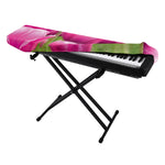 Pink Tulip Print Piano Keyboard Cover
