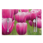 Pink Tulip Print Placemat