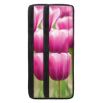Pink Tulip Print Refrigerator Handle Covers
