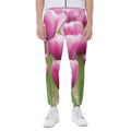 Pink Tulip Print Joggers