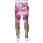 Pink Tulip Print Scuba Joggers