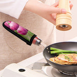Pink Tulip Print Skillet Handle Cover