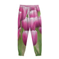 Pink Tulip Print Sweatpants