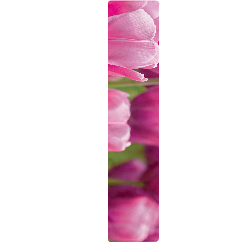 Pink Tulip Print Table Runner
