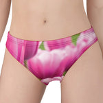 Pink Tulip Print Women's Panties