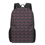Pink Tyrannosaurus Fossil Pattern Print 17 Inch Backpack