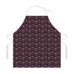 Pink Tyrannosaurus Fossil Pattern Print Adjustable Apron