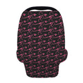 Pink Tyrannosaurus Fossil Pattern Print Baby Seat Cover