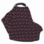 Pink Tyrannosaurus Fossil Pattern Print Baby Seat Cover