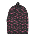 Pink Tyrannosaurus Fossil Pattern Print School Backpack