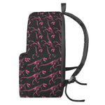 Pink Tyrannosaurus Fossil Pattern Print Backpack