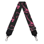 Pink Tyrannosaurus Fossil Pattern Print Bag Strap