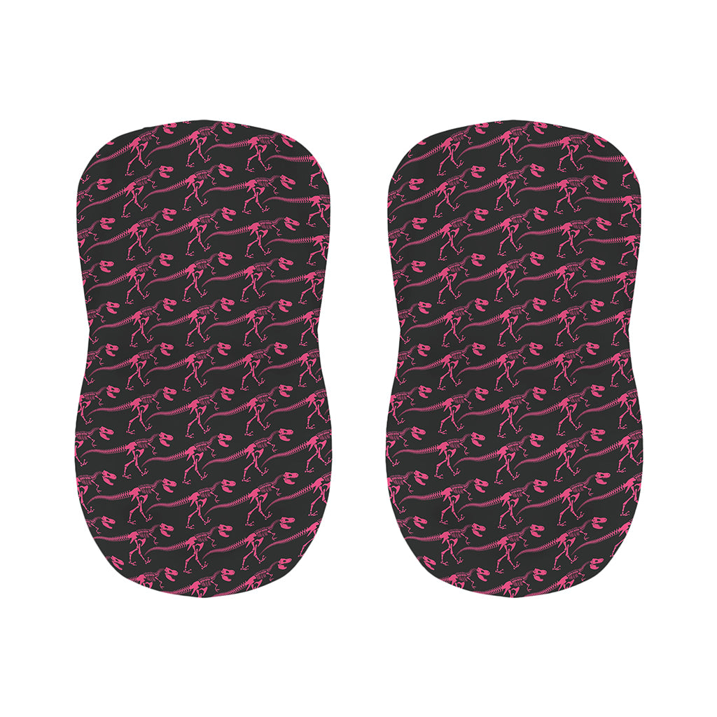 Pink Tyrannosaurus Fossil Pattern Print Bar Stool Covers