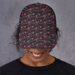 Pink Tyrannosaurus Fossil Pattern Print Baseball Cap