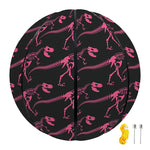 Pink Tyrannosaurus Fossil Pattern Print Basketball