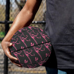 Pink Tyrannosaurus Fossil Pattern Print Basketball