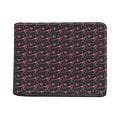 Pink Tyrannosaurus Fossil Pattern Print Bifold Wallet