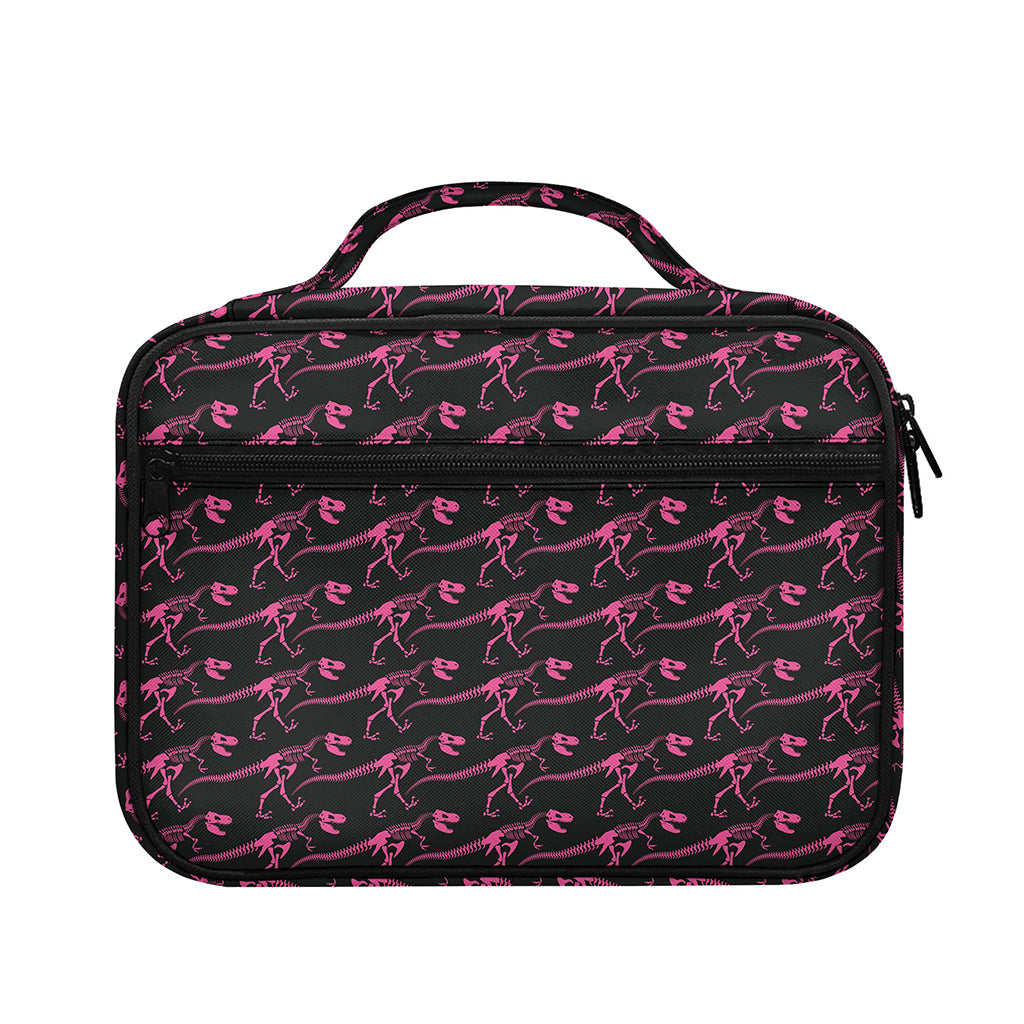 Pink Tyrannosaurus Fossil Pattern Print Briefcase Bible Bag