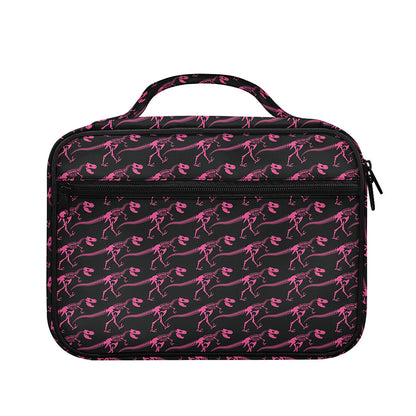 Pink Tyrannosaurus Fossil Pattern Print Briefcase Bible Bag