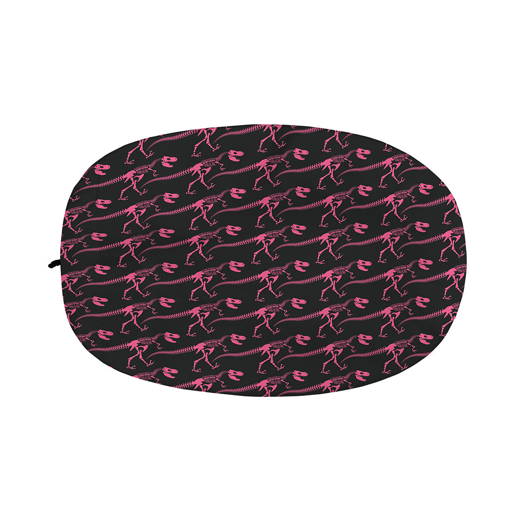 Pink Tyrannosaurus Fossil Pattern Print Car Side Mirror Covers