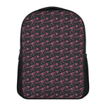 Pink Tyrannosaurus Fossil Pattern Print Casual Backpack
