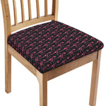 Pink Tyrannosaurus Fossil Pattern Print Chair Cushion Cover