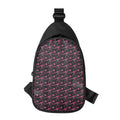 Pink Tyrannosaurus Fossil Pattern Print Sling Bag