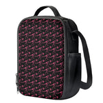 Pink Tyrannosaurus Fossil Pattern Print Crossbody Lunch Bag
