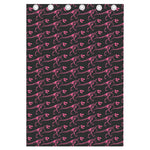 Pink Tyrannosaurus Fossil Pattern Print Curtain