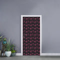 Pink Tyrannosaurus Fossil Pattern Print Door Sticker
