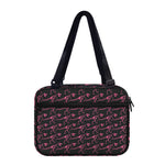Pink Tyrannosaurus Fossil Pattern Print Double Strap Bible Bag