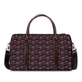 Pink Tyrannosaurus Fossil Pattern Print Duffel Bag