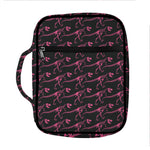 Pink Tyrannosaurus Fossil Pattern Print Front Pocket Bible Bag