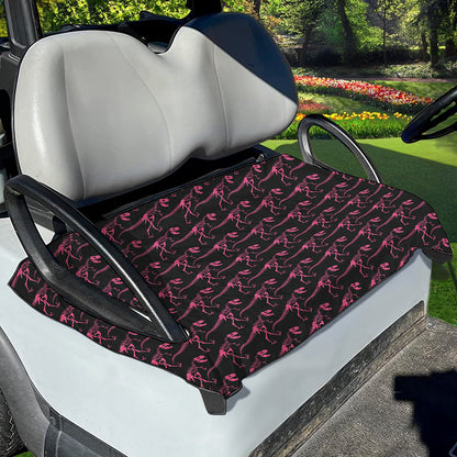 Pink Tyrannosaurus Fossil Pattern Print Golf Cart Seat Cover