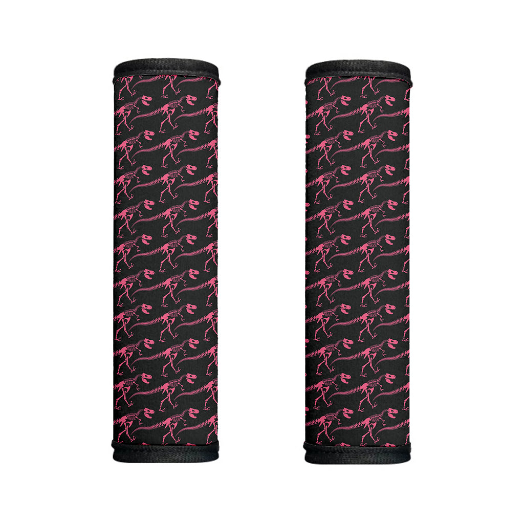 Pink Tyrannosaurus Fossil Pattern Print Handle Covers