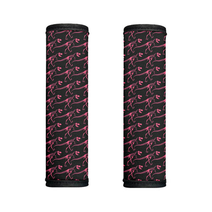 Pink Tyrannosaurus Fossil Pattern Print Handle Covers