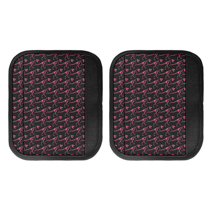 Pink Tyrannosaurus Fossil Pattern Print Handle Covers