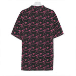 Pink Tyrannosaurus Fossil Pattern Print Hawaiian Shirt