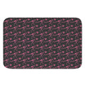 Pink Tyrannosaurus Fossil Pattern Print Indoor Door Mat