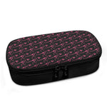 Pink Tyrannosaurus Fossil Pattern Print Insulin Cooler Travel Case