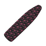 Pink Tyrannosaurus Fossil Pattern Print Ironing Board Cover