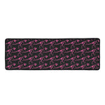 Pink Tyrannosaurus Fossil Pattern Print Long Kitchen Mat