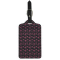 Pink Tyrannosaurus Fossil Pattern Print Luggage Tag