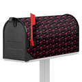Pink Tyrannosaurus Fossil Pattern Print Mailbox Cover