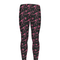 Pink Tyrannosaurus Fossil Pattern Print Men's Leggings