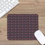 Pink Tyrannosaurus Fossil Pattern Print Mouse Pad