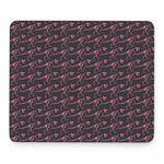 Pink Tyrannosaurus Fossil Pattern Print Mouse Pad