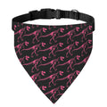 Pink Tyrannosaurus Fossil Pattern Print Over The Collar Dog Bandana